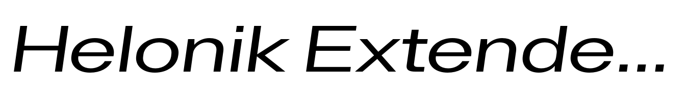 Helonik Extended Regular Italic